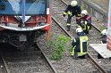 Unfall zwischen zwei KVB Bahnen Koeln Hoehenhaus Im Weidenbruch P270